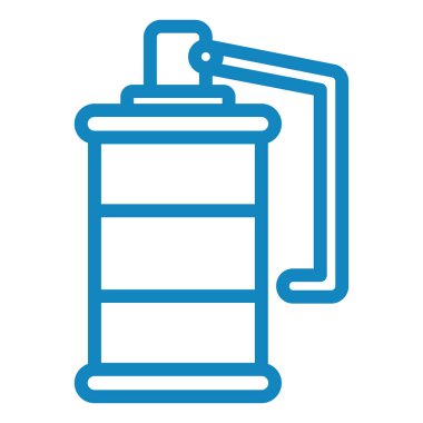 Su şişesi ikon vektörü. Taslak havlu işareti. izole edilmiş sınır sembolü çizimi