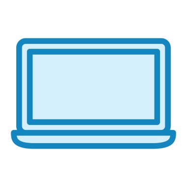 Dizüstü bilgisayar simgesi vektör çizimi