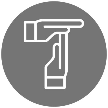 Tek bir simgenin vektör illüstrasyonu