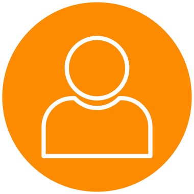 kullanıcı. Web simgesi basit illüstrasyon