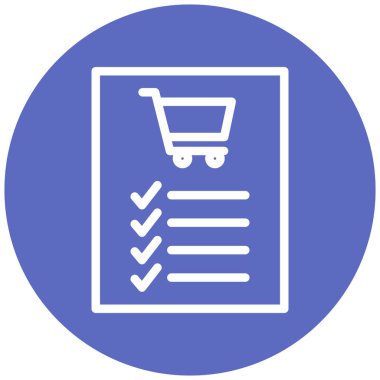 Alışveriş. Web simgesi basit illüstrasyon