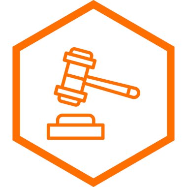 Açık artırma simge vektör çizim