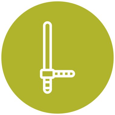 beysbol sopası simgesi, vektör illüstrasyonu