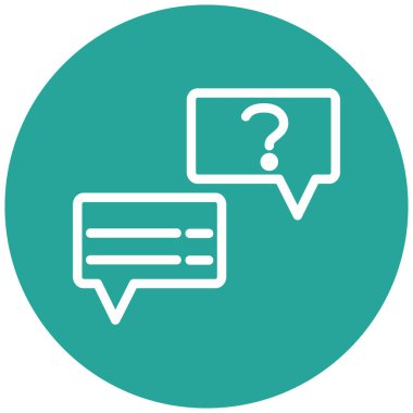 Konuş. Web simgesi basit illüstrasyon