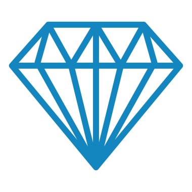 Elmas. Web simgesi basit illüstrasyon