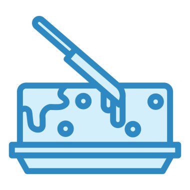 Tereyağı ikonu. Basit resimleme