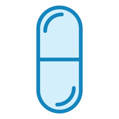 Kapsül simgesinin vektör illüstrasyonu