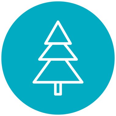 Noel ağacı simgesi vektör illüstrasyonuName