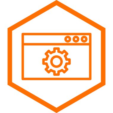 Ayarlama. Web simgesi basit illüstrasyon