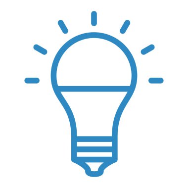 ampul simgesi, vektör illüstrasyonu