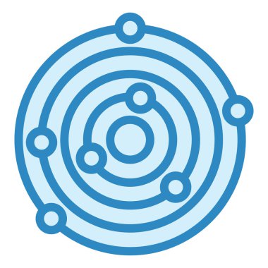 Yörünge simgesinin vektör illüstrasyonu