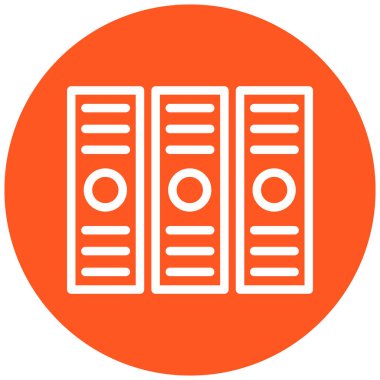 veritabanı. Web simgesi basit illüstrasyon