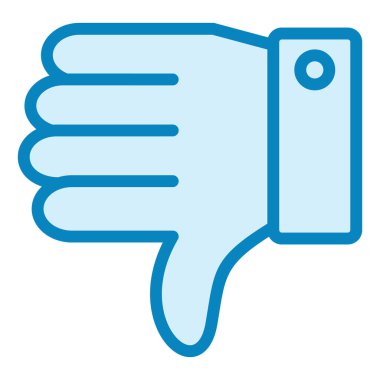 Hoşlanmıyorum. Web simgesi basit illüstrasyon