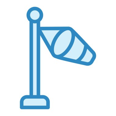 Rüzgâr Yön. Web simgesinin vektör illüstrasyonu