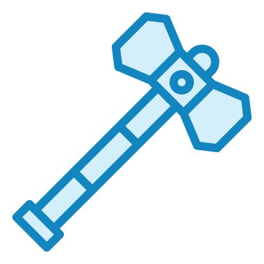 Çekiç. Web simgesi basit illüstrasyon