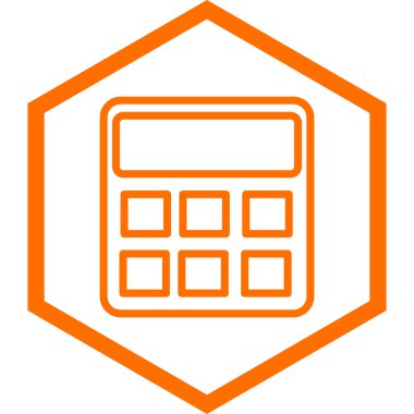 hesap makinesi simgesi, vektör illüstrasyonu