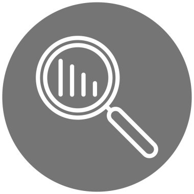 Büyüteç simgesi. Web için basit arama vektör simgeleri çizimi