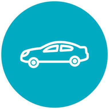 araba simgesi vektör illüstrasyonu