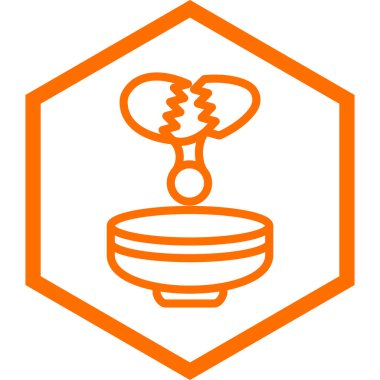 Gıda simgesinin vektör illüstrasyonu