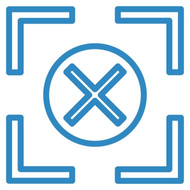 İptal et. Web simgesi basit illüstrasyon