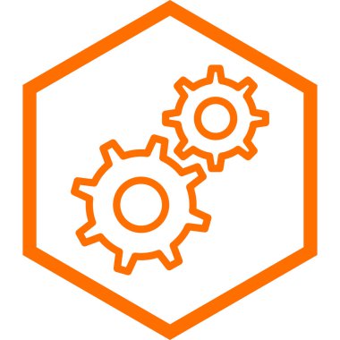 dişli simgesi vektör illüstrasyonu