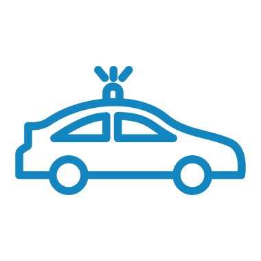 Araba kazası ikonu vektörü. İnce çizgi işareti. izole edilmiş sınır sembolü çizimi