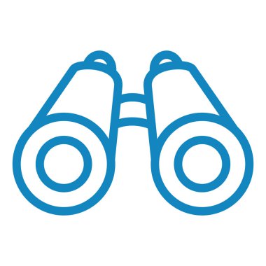 dürbün simgesi. Web için dürbün vektör simgelerinin basit çizimi