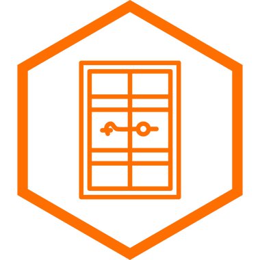 pencere simgesi vektör illüstrasyonu