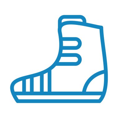 Ayakkabı. Web simgesi basit illüstrasyon