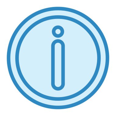 Bilgi simgesinin vektör illüstrasyonu