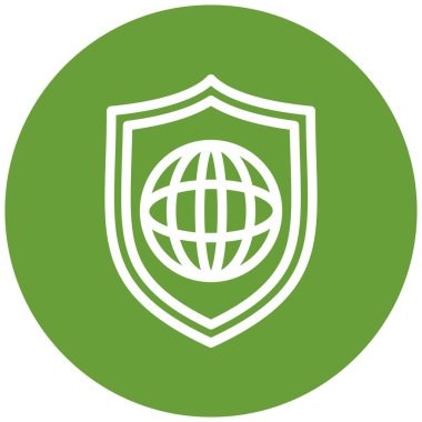 Kalkan. Web simgesi basit illüstrasyon