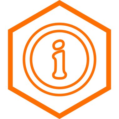 Bilgi. Web simgesi basit illüstrasyon