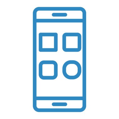 cep telefonu ikonu vektör illüstrasyonu