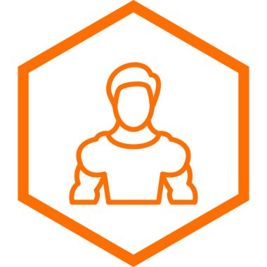 İnsan simgesinin vektör illüstrasyonu