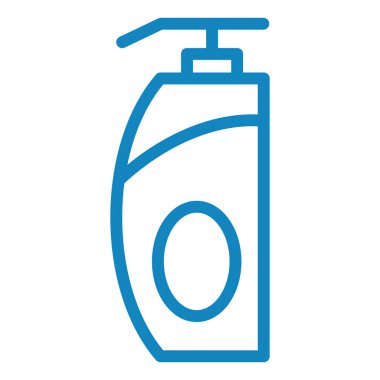 Bir şişe şampuan ikonunun vektör çizimi