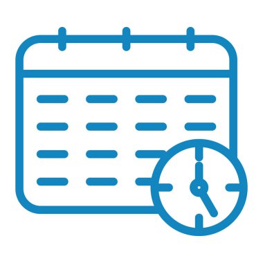 Takvim simgesi vektör illüstrasyonu