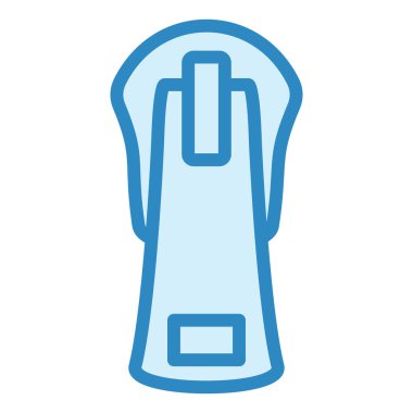 Zipper simgesinin vektör illüstrasyonu