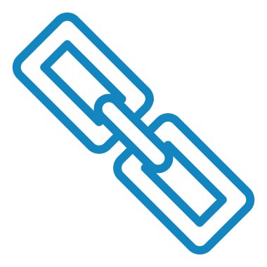 zincir simgesi, vektör illüstrasyonu basit tasarım 