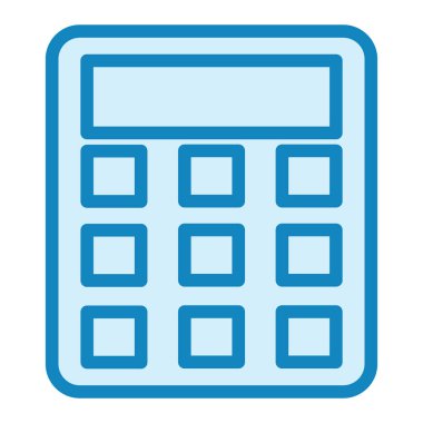 Muhasebe. Web simgesi basit illüstrasyon