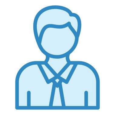 Avukat web simgesi basit illüstrasyon