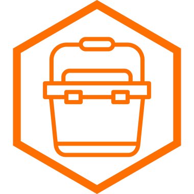 Çanta. Web simgesi basit illüstrasyon