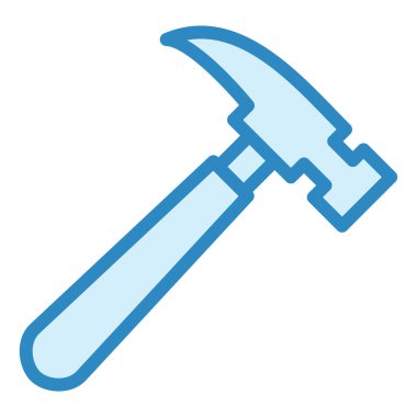 Çekiç. Web simgesi basit illüstrasyon