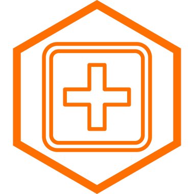 Hastane vektör ikonu. düz tasarım biçimi