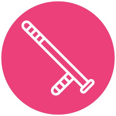 beysbol sopası simgesi, vektör illüstrasyonu