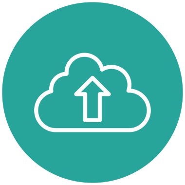 Bulut. Web simgesi basit illüstrasyon