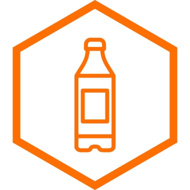 bira şişesi simgesi, vektör illüstrasyonu