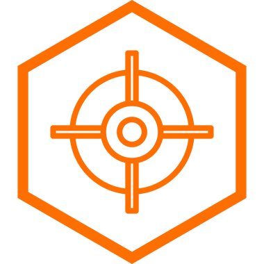 hedef simge vektör illüstrasyonu