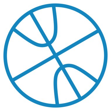 Basketbol. Web simgesi basit illüstrasyon