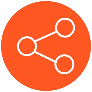 Paylaş. Web simgesi basit illüstrasyon