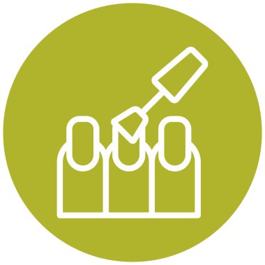 Benzersiz ve yapısal vektör illüstrasyon düz biçim simgesi